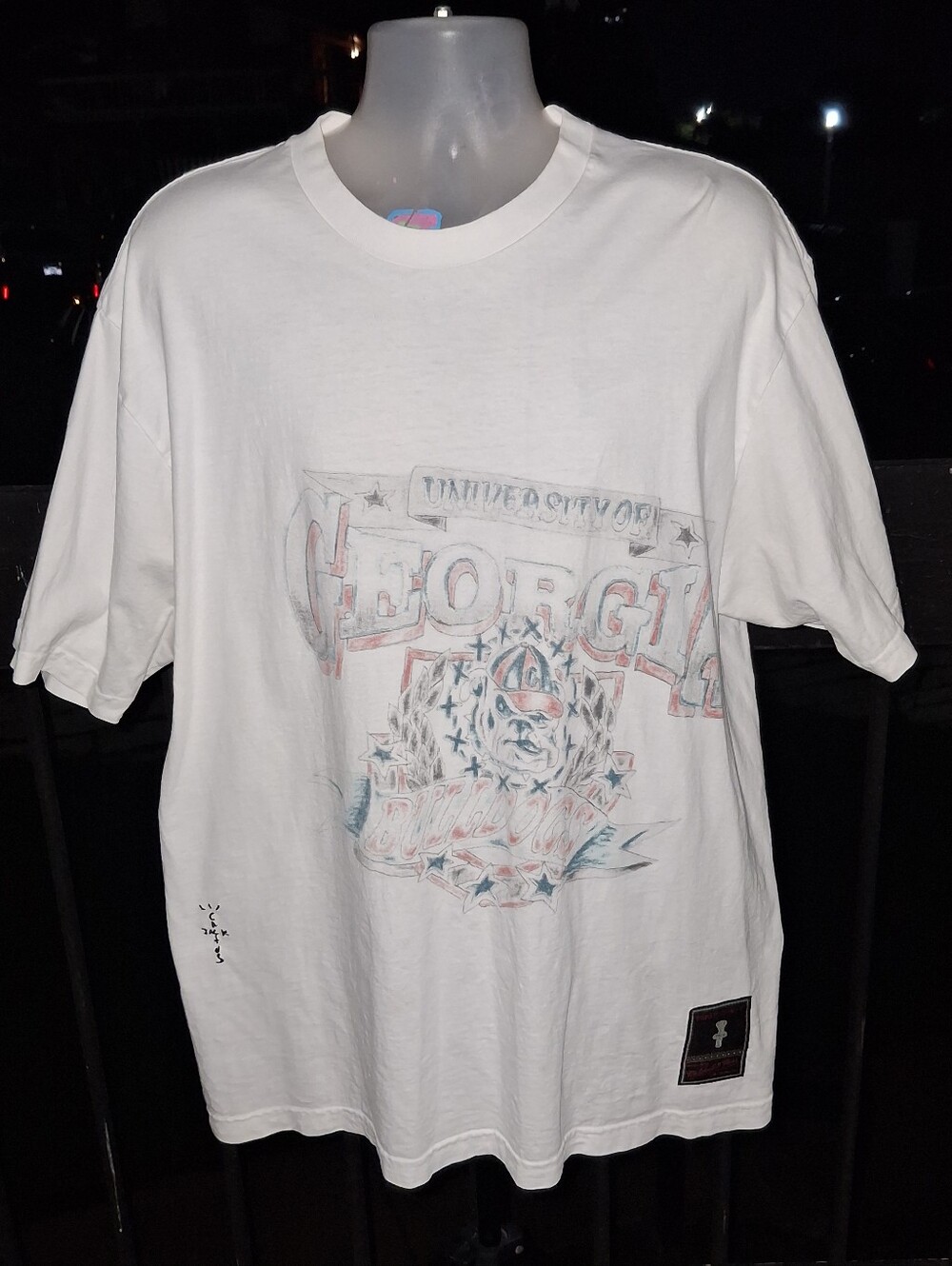 Mitchell & Ness x Cactus Jack Travis Scott NCAA UGA T Shirt Size XL